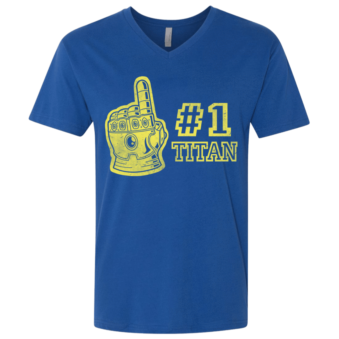 T-Shirts Royal / X-Small Number One Titan Men's Premium V-Neck