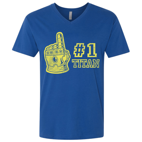 T-Shirts Royal / X-Small Number One Titan Men's Premium V-Neck