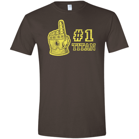 T-Shirts Dark Chocolate / S Number One Titan Men's Semi-Fitted Softstyle