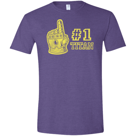 T-Shirts Heather Purple / S Number One Titan Men's Semi-Fitted Softstyle