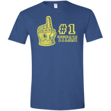 T-Shirts Heather Royal / X-Small Number One Titan Men's Semi-Fitted Softstyle