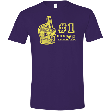 T-Shirts Purple / S Number One Titan Men's Semi-Fitted Softstyle