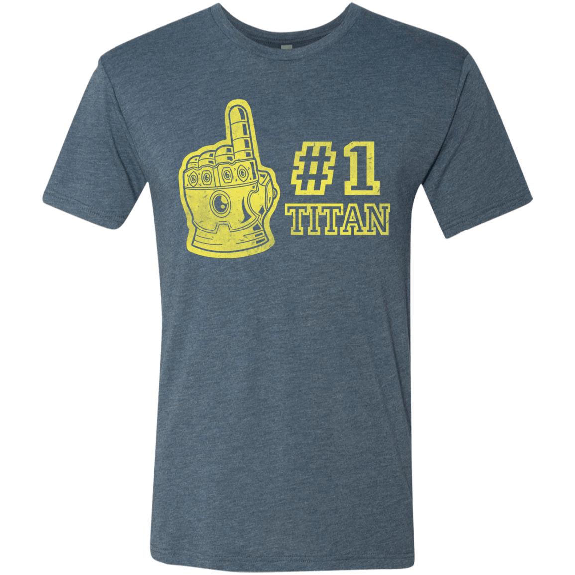 T-Shirts Indigo / S Number One Titan Men's Triblend T-Shirt