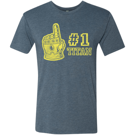 T-Shirts Indigo / S Number One Titan Men's Triblend T-Shirt