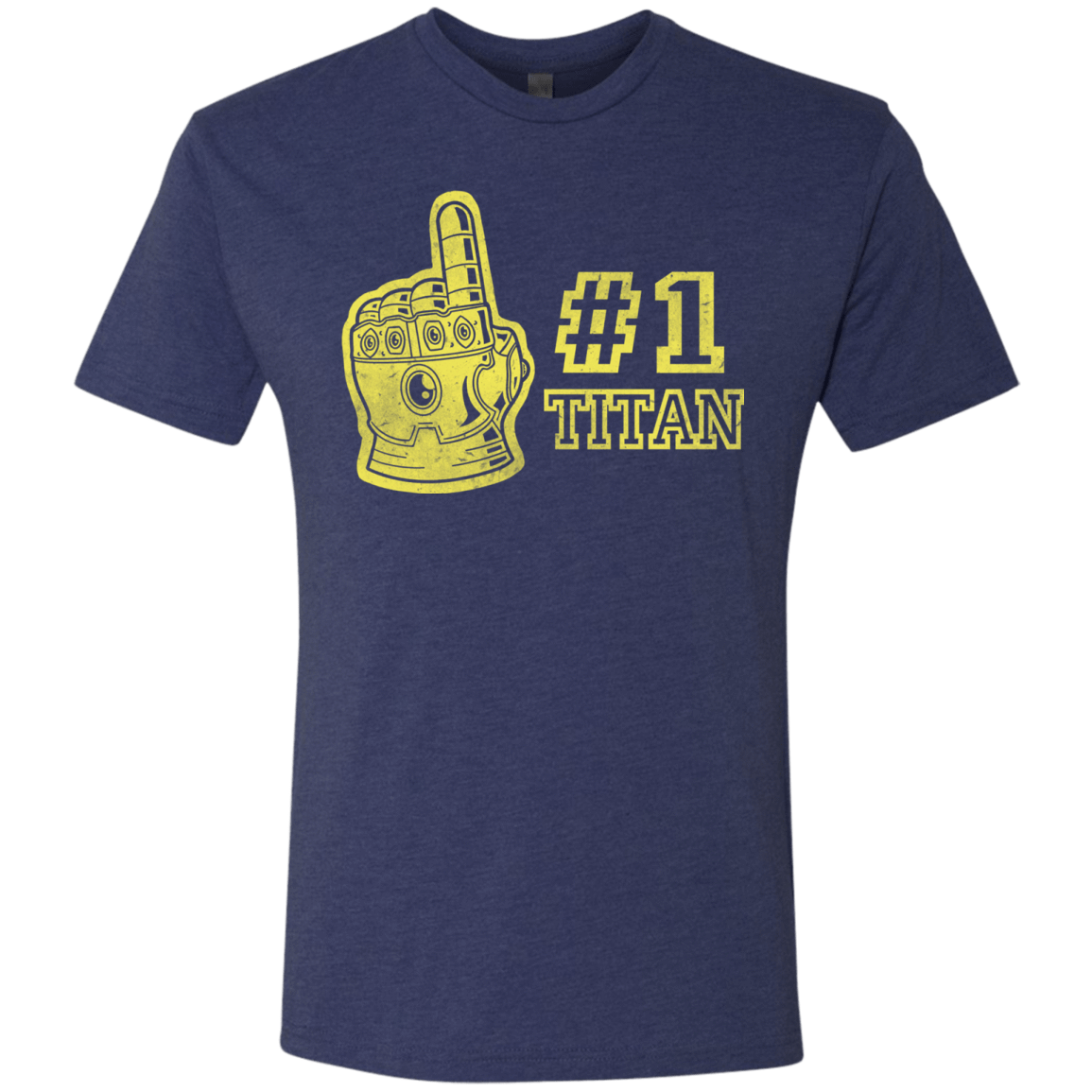 T-Shirts Vintage Navy / S Number One Titan Men's Triblend T-Shirt
