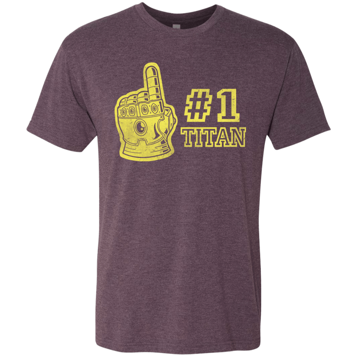 T-Shirts Vintage Purple / S Number One Titan Men's Triblend T-Shirt