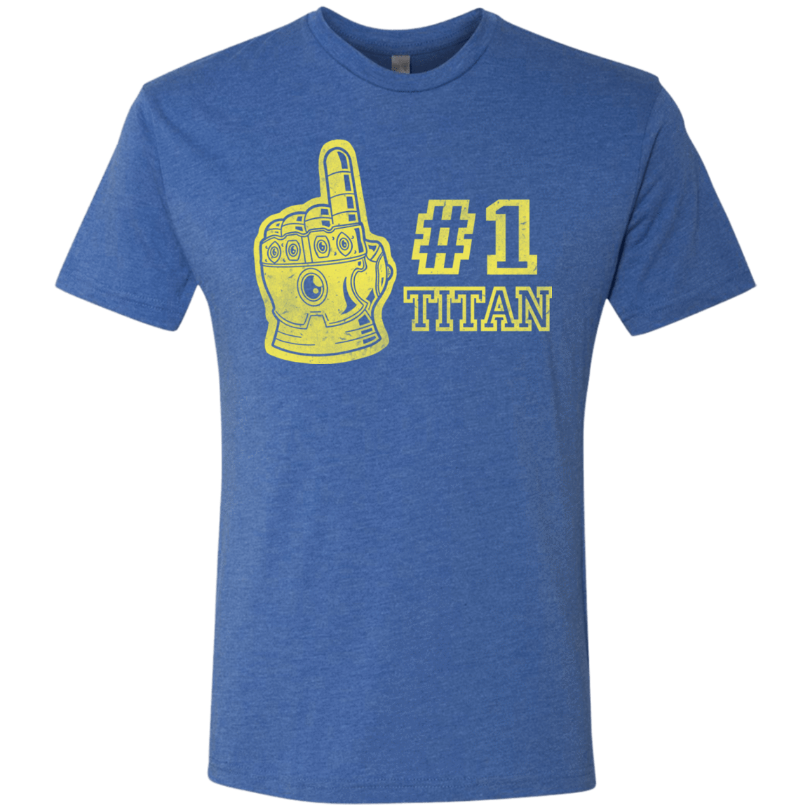 T-Shirts Vintage Royal / S Number One Titan Men's Triblend T-Shirt
