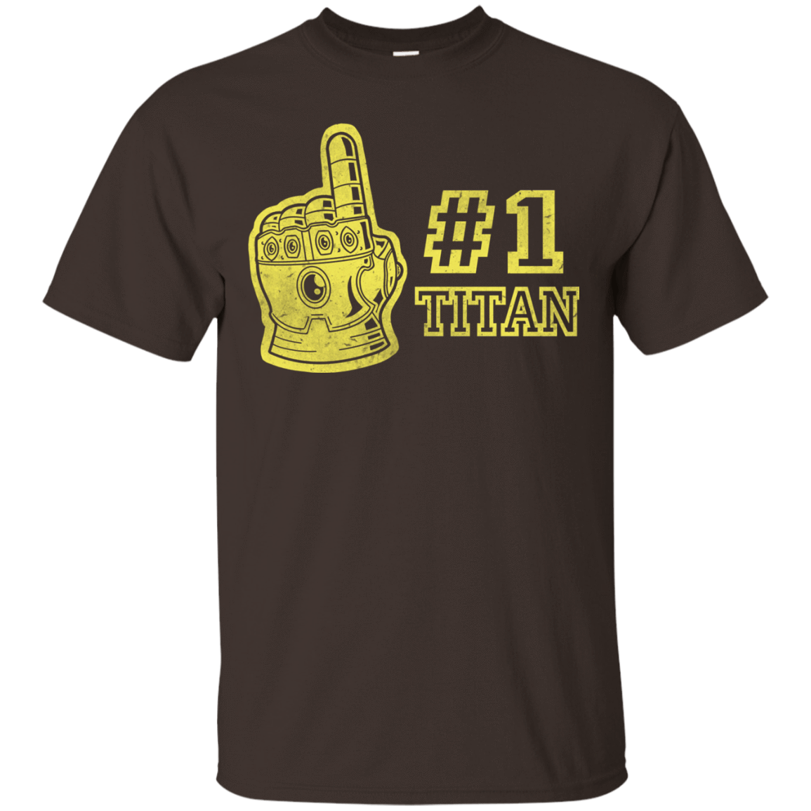 T-Shirts Dark Chocolate / S Number One Titan T-Shirt