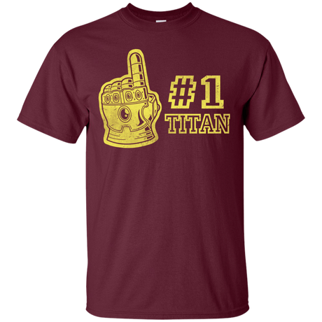 T-Shirts Maroon / S Number One Titan T-Shirt