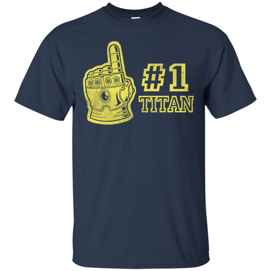 T-Shirts Navy / S Number One Titan T-Shirt