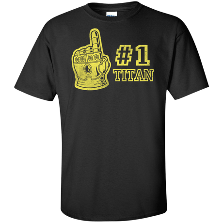 T-Shirts Black / XLT Number One Titan Tall T-Shirt