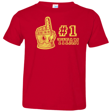 T-Shirts Red / 2T Number One Titan Toddler Premium T-Shirt