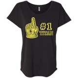 T-Shirts Vintage Black / X-Small Number One Titan Triblend Dolman Sleeve