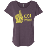 T-Shirts Vintage Purple / X-Small Number One Titan Triblend Dolman Sleeve