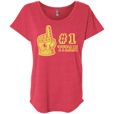T-Shirts Vintage Red / X-Small Number One Titan Triblend Dolman Sleeve
