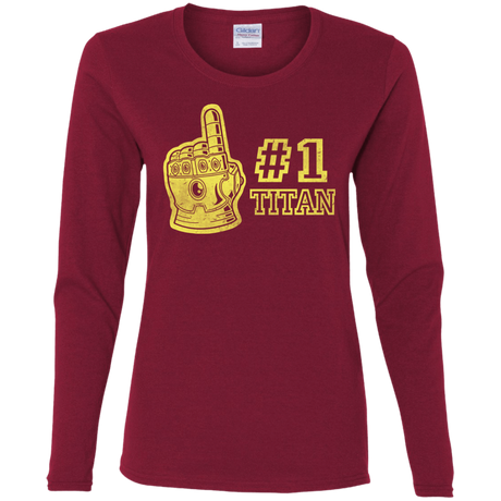 T-Shirts Cardinal / S Number One Titan Women's Long Sleeve T-Shirt