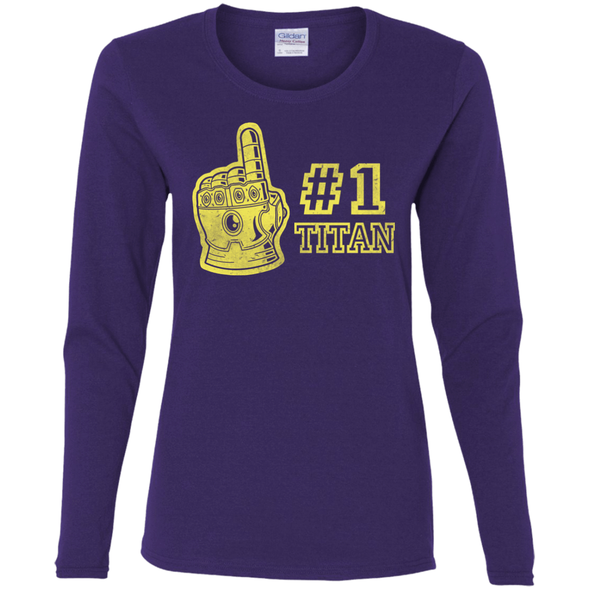T-Shirts Purple / S Number One Titan Women's Long Sleeve T-Shirt