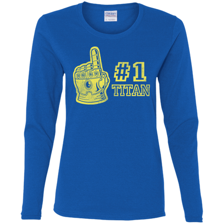 T-Shirts Royal / S Number One Titan Women's Long Sleeve T-Shirt