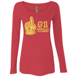 T-Shirts Vintage Red / S Number One Titan Women's Triblend Long Sleeve Shirt