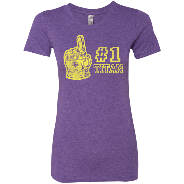 T-Shirts Purple Rush / S Number One Titan Women's Triblend T-Shirt