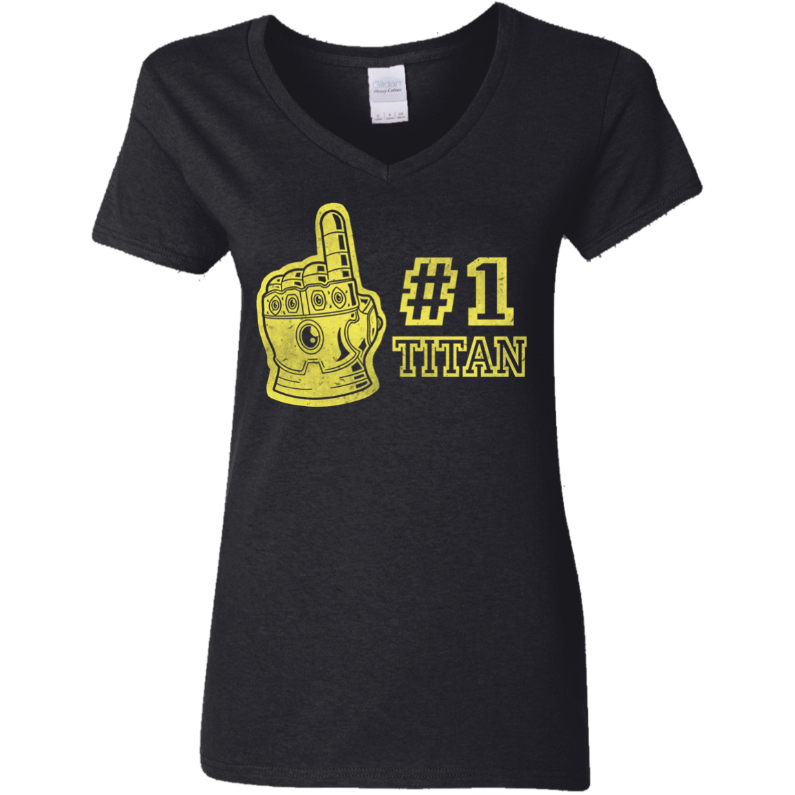 T-Shirts Black / S Number One Titan Women's V-Neck T-Shirt