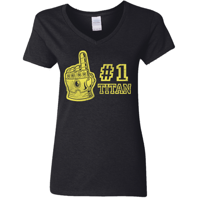 T-Shirts Black / S Number One Titan Women's V-Neck T-Shirt