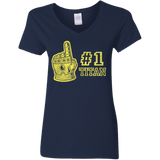 T-Shirts Navy / S Number One Titan Women's V-Neck T-Shirt