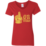 T-Shirts Red / S Number One Titan Women's V-Neck T-Shirt