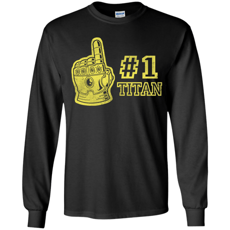 T-Shirts Black / YS Number One Titan Youth Long Sleeve T-Shirt