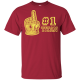 T-Shirts Cardinal / YXS Number One Titan Youth T-Shirt