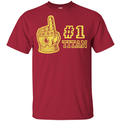 T-Shirts Cardinal / YXS Number One Titan Youth T-Shirt