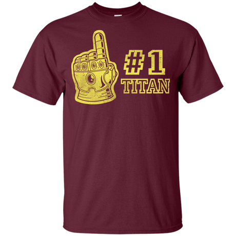 T-Shirts Maroon / YXS Number One Titan Youth T-Shirt