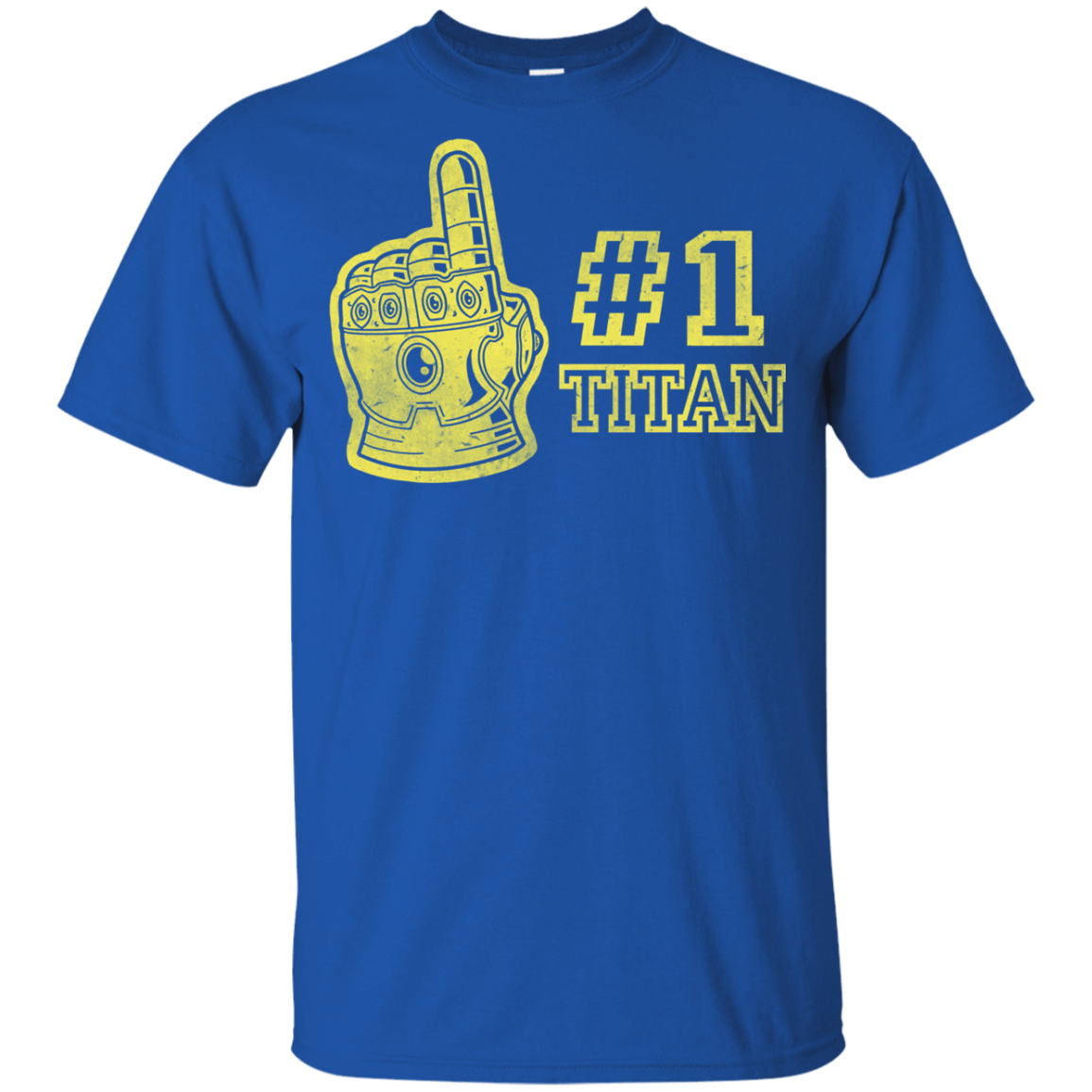 T-Shirts Royal / YXS Number One Titan Youth T-Shirt
