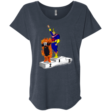 T-Shirts Vintage Navy / X-Small Number One Triblend Dolman Sleeve