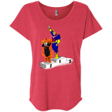 T-Shirts Vintage Red / X-Small Number One Triblend Dolman Sleeve