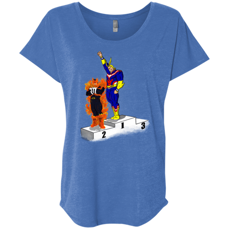 T-Shirts Vintage Royal / X-Small Number One Triblend Dolman Sleeve