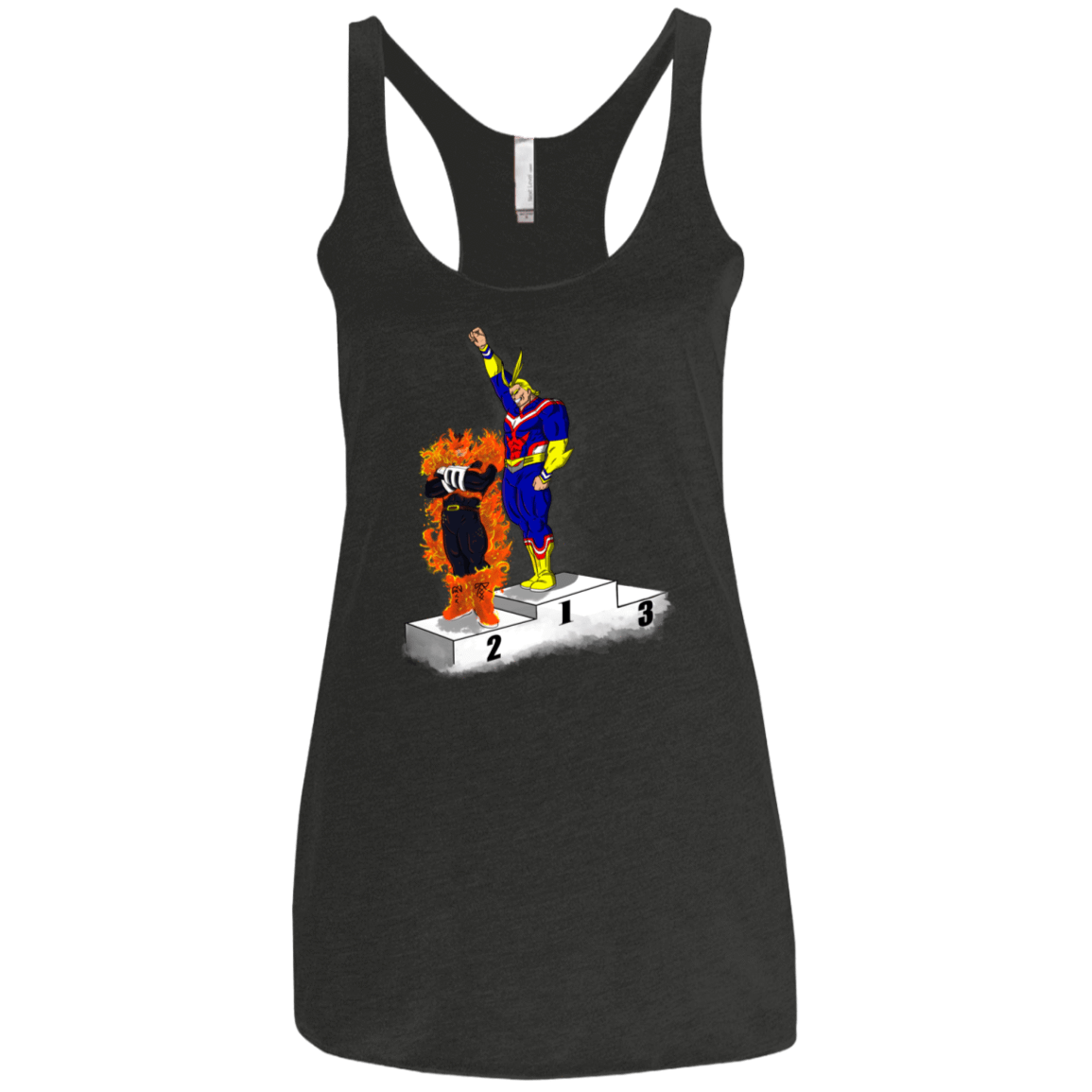 T-Shirts Vintage Black / X-Small Number One Women's Triblend Racerback Tank
