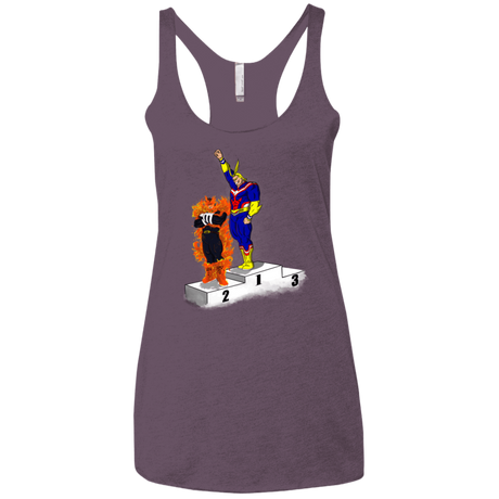 T-Shirts Vintage Purple / X-Small Number One Women's Triblend Racerback Tank