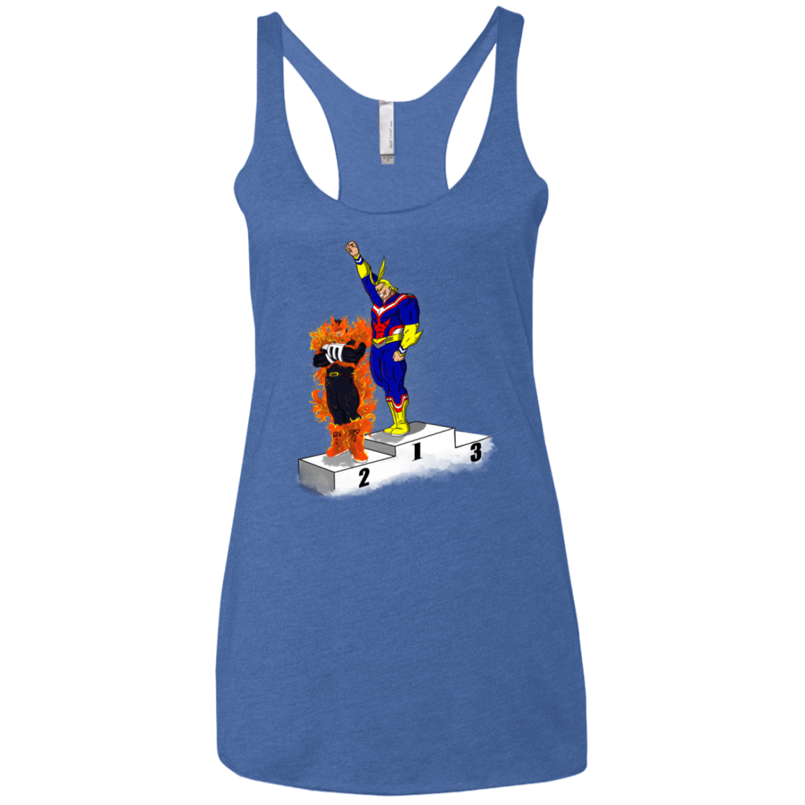 T-Shirts Vintage Royal / X-Small Number One Women's Triblend Racerback Tank