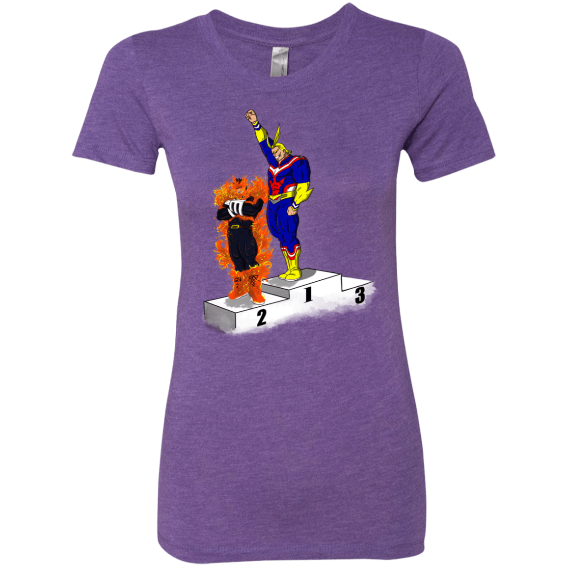 T-Shirts Purple Rush / S Number One Women's Triblend T-Shirt