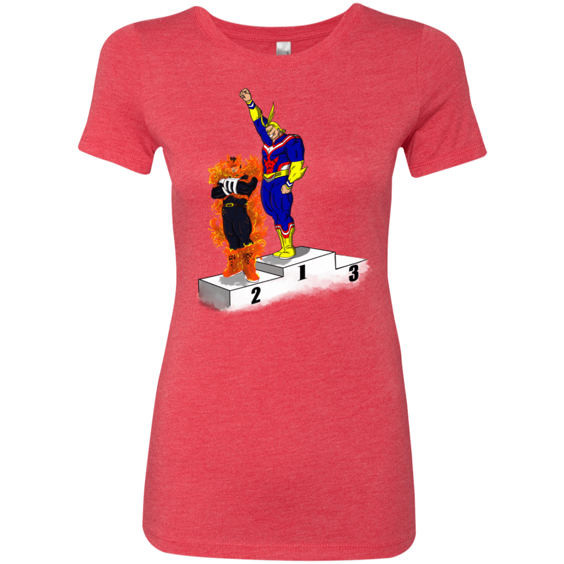 T-Shirts Vintage Red / S Number One Women's Triblend T-Shirt