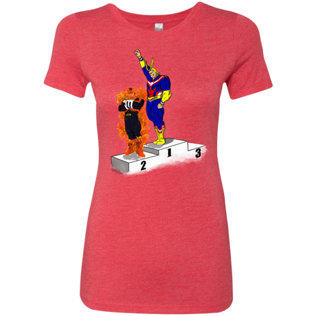 T-Shirts Vintage Red / S Number One Women's Triblend T-Shirt