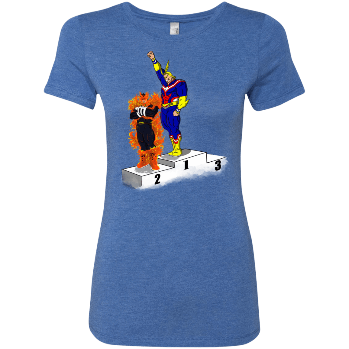 T-Shirts Vintage Royal / S Number One Women's Triblend T-Shirt