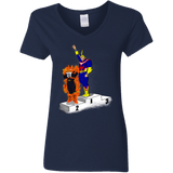 T-Shirts Navy / S Number One Women's V-Neck T-Shirt