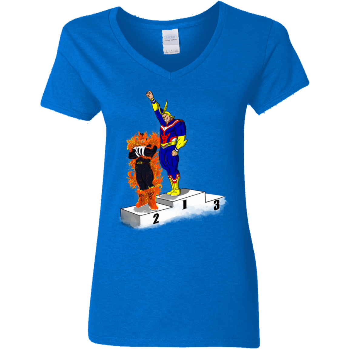 T-Shirts Royal / S Number One Women's V-Neck T-Shirt
