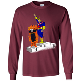 T-Shirts Maroon / YS Number One Youth Long Sleeve T-Shirt