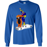 T-Shirts Royal / YS Number One Youth Long Sleeve T-Shirt