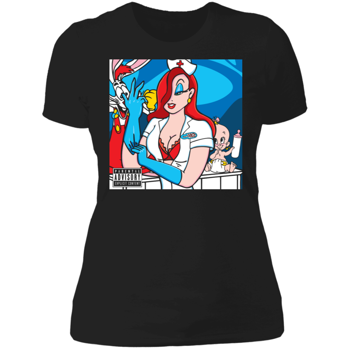 T-Shirts Black / X-Small Nurse Rabbit Women's Premium T-Shirt