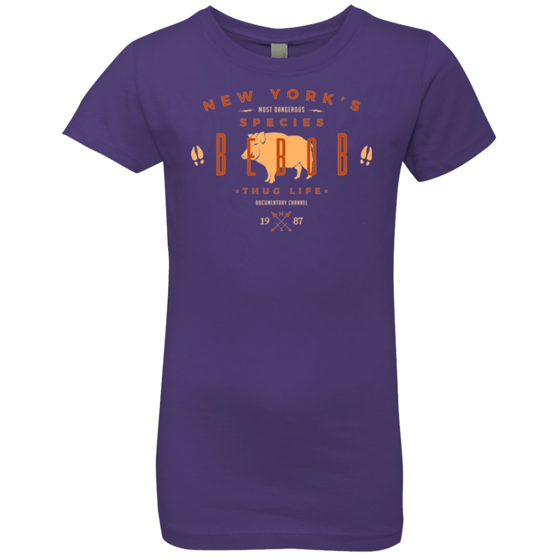 T-Shirts Purple Rush / YXS NY SPECIES - BEBOB Girls Premium T-Shirt