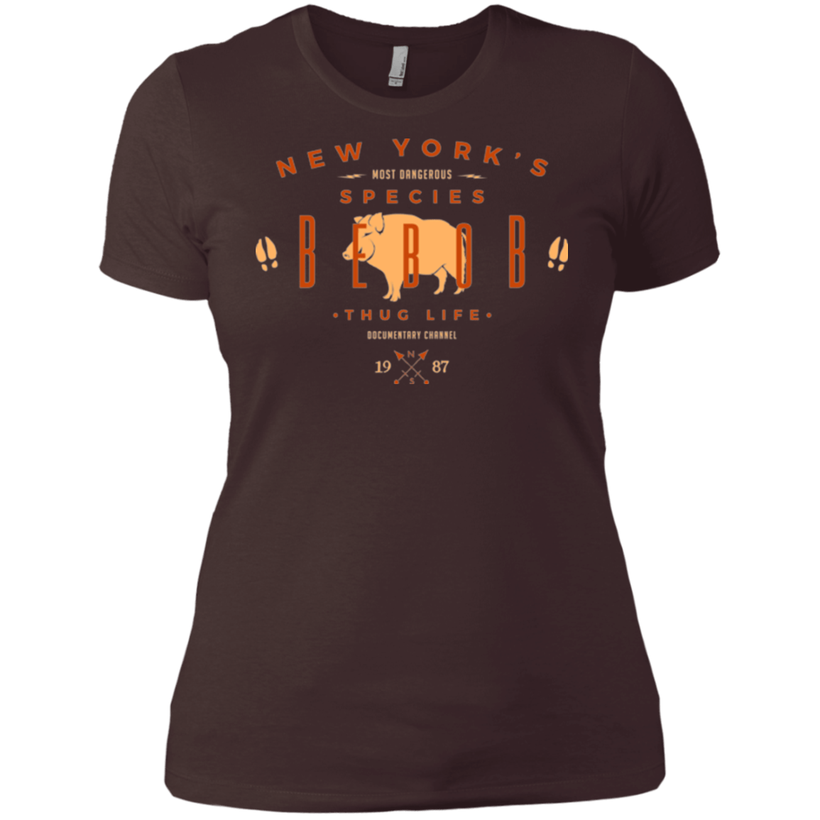 T-Shirts Dark Chocolate / X-Small NY SPECIES - BEBOB Women's Premium T-Shirt